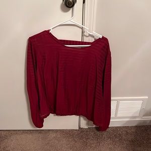 Loft Plus blouse (18, burgundy)